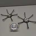 GreenYellow 8" Steel Wire Brush Cutter Head  Universal 6-Blade Weed Trimmer Blade for String Trimmers & Lawn Mowers  Replacement Blade Attachment Rust, Grass & Moss Removal (1inch-General)