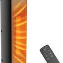 Space Heater for Indoor Use - 24 inches 1500W Ceramic Heater with Remote Control, 12 Hour Timer, Oscillation, LED Display, for Bedroom Office Indoor