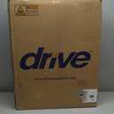 Drive Medical Lightweight Folding Transport Wheelchair - Reliable Mobility Support - Durable Steel Frame - Swing-Away Footrests - Compact Travel Design - Silver (1 Count (Pack of 1))