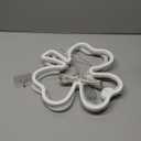 2 Pack 11 Inch St Patricks Day Decorations Shamrock Neon Lights, Green Decor Clover Window Lights with 2 Hooks, USB Powered St. Patrick's Day Lighted Shamrocks for Party Wall Bedroom Indoor Outdoor