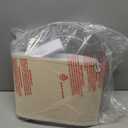 Aspen Creative 38026, Collapsible Empire Transitional Spider Shade, 13" Top x 15" Bottom x 10" Slant, Oatmeal Linen