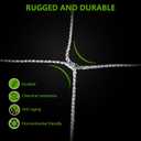 Soft Mesh Nylon Trellis Netting Roll - 5 x 350 ft Heavy Duty Garden Netting for Climbing Plants,Garden Melons Vegetables, Grape Racks, Hydroponic, 5x350ftnet