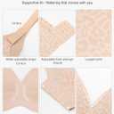 Popilush Wireless Bras Women Seamless No Underwire Push Up Bra Supportive Deep V Bralette Everyday Comfortable T-Shirt Bra (Large, Leopard Skin)