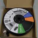 SZMP Solar Water Fountain Upgraded 100% Glass Panel, 3.5W Solar Powered Fountains Built-in 2000 Battery with 7 Nozzle & 4 Fixer, Solar Fountain Pump for Bird Baths, Pond, Outdoor (White)