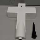 Solar Lighted Cross Grave Lighted Garden Cross Stake Decor LED Jesus Cross Light Decoration for Home Memorial Decoration,Outdoor Yard, Home, Patio, White, LAMP1