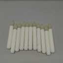 Xunhuimemory 12PCS 6.5" Warm Yellow Flameless LED Taper Candles, Battery Operated Hanging Taper Candles, Flicking Battery Candlesicks For Party Halloween Church Christmas Decor