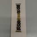 Wearlizer Metal Band Compatible with Apple Watch Bands Women 40/38/41/42/44/45/46/49mm, Dressy Enamel Stainless Steel Bracelet Celtic Knot Strap for iWatch Series 11 10 9 8 7 6 5 4 Ultra/SE 3 2 1, Black/ Gold