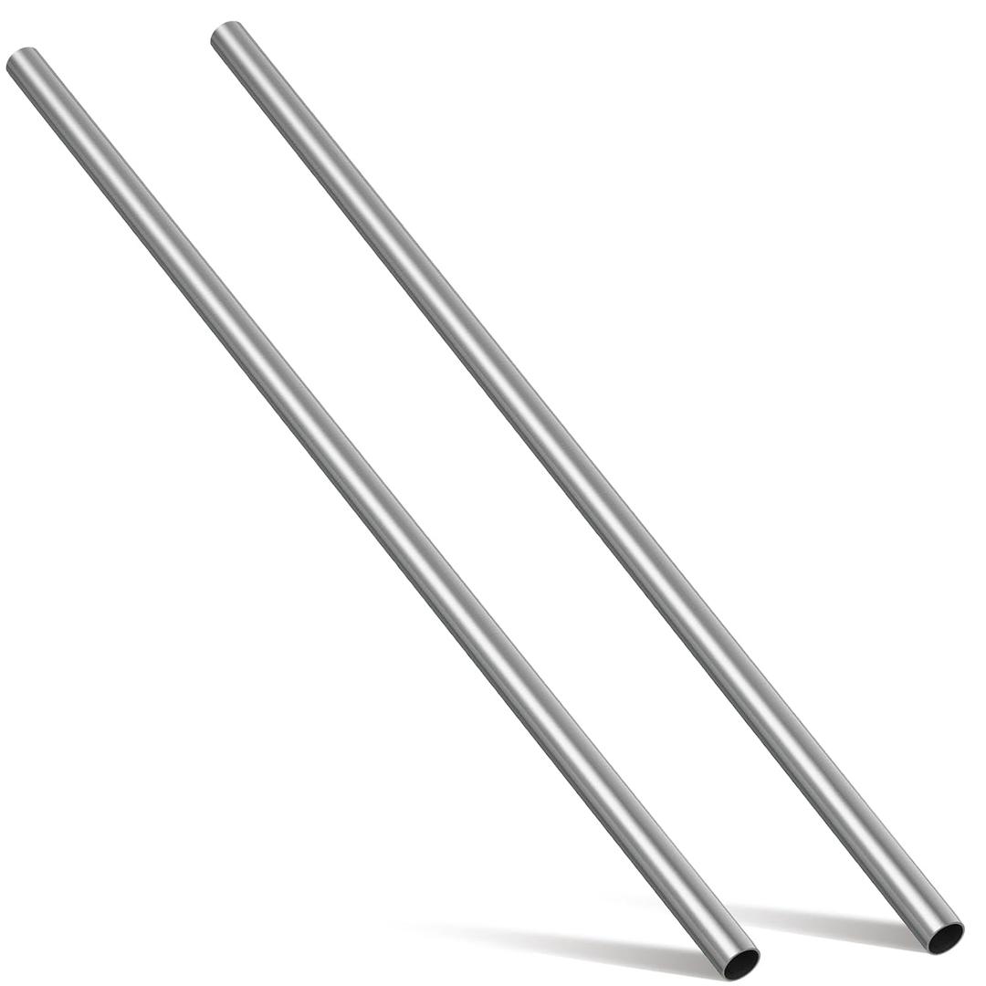 Hicarer 2 Pcs 3/4" Od 304 Stainless Steel Tubing 36 Inch Length Thickened Pipe Wall & Weldable Tubing 16 Gauge Round Metal Tube Industrial for Home Furnishing, Machinery