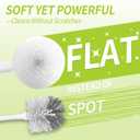 Toilet Brush and Holder Set, Toilet Bowl Cleaner Brush White, Scrubber Brush for Bathroom, Rv, Bathtub, Litter Box, Waste Bin