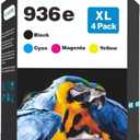 936XL 936e 9125e Ink Cartridges Replacement for HP 936e 936 Ink Cartridges for HP Printers OfficeJet Pro 9120e 9125 e 9130e 9135e 9720e 9730e, for Office Jet Pro 9120 9130 9120e Series Ink Cartridges