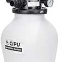 CIPU 12-inch Sand Filter System with 4-Way Valve Easy to Install for Above Ground Swimming Pools