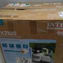 INTEX 2,100 GPH Krystal Clear Sand Filter Pump and Saltwater Pool Chlorine System for Above Ground Pools, Pool Cleaner System with Automatic Timer