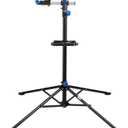 Pro Stand Plus Bike Rack - Heavy-Duty Telescoping Bicycle Stand with Tool Tray, Rotating Clamps, and Adjustable Handlebar Rod by RAD Cycle (Black)