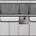 Car Trunk Organizer, Space Saving Hanging Automotive Back Seat Organizer Storage Bag with 10 Pocekts, Foldable Vehicle Interior Cargo Organizer Accessories for Car, SUV, Truck, MPV (Grey)