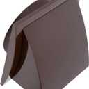6 Inch Plastic Exhaust Vent Hood with Backdraft Damper  Brown ABS Plastic Wall Vent Cover  Outlet for Bathroom, Kitchen, Dryer Vent, Garage  Indoor & Outdoor HVAC Ducting Flap Cap