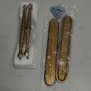 Goo-Ki 2pack Antique Brass Drawer Pulls with Back/Base Plate Kitchen Zinc Alloy Hardware - 5" c-c Vintage Brass Bar Cabinet Pulls Dresser Handles with Spacer