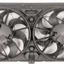 GM1101 Replacement Dual Radiator & Condenser Cooling Fan Assembly for 2005-2014 Chevrolet/Chevy Tahoe Silverado Avalanche for GMC Sierra