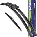 AJK 22 22 and 12 inch Wiper Blades, Premium All Season 3 Pack Driver Side and Passenger Side Front Windshield Wipers Replacement for GMC Yukon 2007-2013