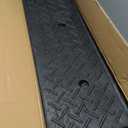 2 PCS 3.9" Rise Rubber Curb Ramp Threshold Ramps,Heavy Duty 3 Tons Capacity
