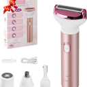 Women Face Epilator, 4-in-1 Body Shaver and Facial Epilator, Hair Removal for Faces, Rechargeable Electric Facial Hair Removal Devices for Face, Armpits, Eyebrows, Nose