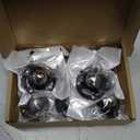 PlusRoc 8 Pack Self Adhesive Caster Wheels 1 Inch for Appliance Sliders Rollers, Load Capacity 28LBS Per Wheel, Low Profile Swivel Wheels for Furniture Storage Bins, Black