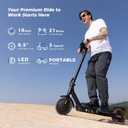 Electric Scooters - Electric Scooter for Adults, 500W Motor, 18/21 Max MPH, 21 Miles Range, APP Control, Cruise Control, Lightweight Foldable E-Scooter