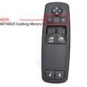 Power Window Master Switch Control Lifter Botton 2012-2015 for Ram C/V Cargo Van, for Dodge Grand Caravan, for Chrysler Town & Country (2 Door), Drivers SideOE# 68298870AA, 68110870AA, 68110870AB