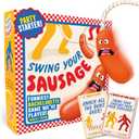 Lucky Egg Swing Your Sausage - Fun Family Party Games for Groups - Indoor Games for Adults and Kids - Party Games for Family Gatherings, Birthdays, and Christmas Party Games for Adults Game Night