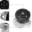 AULINK AW6351 Water Pump OE Replacement For (2ZR-FE Engine 1.8L) 2009-2019 Toyota Corolla,2009-2014 Matrix,2008-2014 Scion xD,2009-2010 Pontiac Vibe