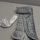 Deepsoon Heating Pad,Electric Heating Pads for Back,Neck,Abdomen,Moist Heating Pad for Shoulder,Knee,Arms,Legs,Dry/Moist Heat & Auto Shut Off,Christmas Gifts for Men and Women,Light Gray,24x12