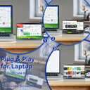 HAMTYSAN 7 Inch Raspberry Pi Screen 800x480 Small HDMI Monitor with Case, LCD Screen Display for Raspberry Pi 5/4/3/2/ Jetson Nano Win11/10/8/7, Dual Speakers, Non-Touch