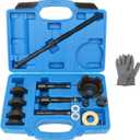 ReluxGo Wheel Bearing Puller Removal Motorcycle Tool Kit for Harley Davidson, Wheel Bearing Removal and Installation Tool for 3/4" 1" 25mm Bearings for Hogs from 2000, Wheel Bearing Press (Blue)