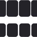 Best Tek Mount Metal Plate, Phone Magnet Sticker, Metal Plate for Magnetic Mount 8 Pack