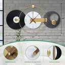 36x20 Inches Large Wall Clocks for Living Room, Modern Silent Non-Ticking Decorative Clock for Kitchen, Bedroom, Home & Office Decor