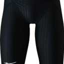Mizuno Stream Ace Men's Jammer Swimsuit (30, Black)