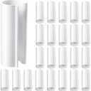 Jetec 31 Pcs PVC Pipe Clips Pool Cover Clamps for Above Ground Pool Greenhouses, Row Covers, Garden, Shelters, Bird Protection, 2.4 Inch Long(for 1/2 Inch PVC Pipe,White)