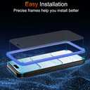 2 x TZGZT (Anti-Blue Light) 3 Pack for iPhone Air Matte Screen Protector Tempered Glass Film Accessories, Camera Lens Protector for 17 Air, Case Friendly, Install Kit, Anti-Glare & Anti-Fingerprint, 9H+