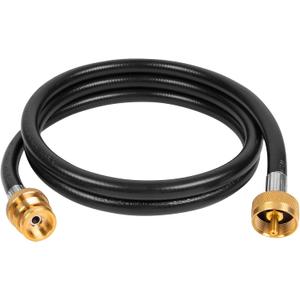 SHINESTAR 5FT Propane Extension Hose, Connects 1 Lb Appliance to Propane Tree or Propane Tee Adapter, Compatible with Buddy Heater, Weber Q Grill, Coleman Camping Stove and More
