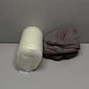 KSIIA Orthopedic Dog Bed Dog Crate Bed Waterproof for Large Dogs Deluxe Plush Washable Pet Mat with Egg Crate Foam & Removable Cover, 35 x 22 Inch, Gray (Light Grey)