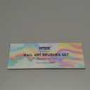 Artdone Metallic Nail Art Pens, Liner Brushes Set, 5PCS Black Color Nail Tools For Long Lines, Thin Details, Fine Drawing, Liner Brush UV Gel Polish Painting Nail Design Sizes 5/8/12/20/25mm