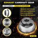 24350-2E700 24370-2E020 Intake & Exhaust Timing Camshaft Sprocket CVVT Gear Compatible with Hyundai Elantra Kona Veloster 2017-2021, Kia Forte Soul Seltos 2.0L 2017-2022