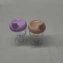 2Pcs High Transparency Sippy Cups for Unbreakable and Spill Design for Home and Kindergarten Easy to Clean Suitable for Juices and Milk Beige/Violet