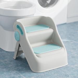 PandaEar Kids Step Stool, Foldable 2-Step Stool for Toddler Kid Toilet Potty Training & Bathroom Sink, Anti-Slip Toddler Ladder Kitchen Stand Stool