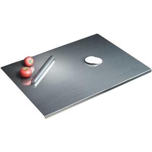 Stainless Steel Cutting Boards with Lip for Kitchen,Chopping Boards for Countertop,Large Metal Cutting Board over Sink Suitable for Meat, Fruits,Vegetables,Bread,Cake,Pasta,Noodle,and Pizza19.7“*15.7“