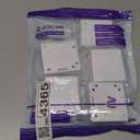 VCELINK RJ45 Surface Mount Box Shielded 2-Port, Compatible with UTP Cat6/Cat5e/Cat5 Stranded or Solid Network Cables, 5-Pack, White