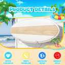 Gerrii Invisible Surfboard Wall Mount, Clear Acrylic Surf Board Rack for Wall, Surfboard Holder for Longboard Shortboard Snowboard, 2 Pack