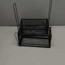 Qualirey 2 Pcs Humane Rat Trap Chipmunk Rodent Mouse Squirrel Trap 9.1 x 4.5 x 4.5 Inches Live Animal Mouse Voles Hamsters Live Cage Rat Cage for Mice Easy to Catch and Release (Black)