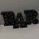 BAR - Illuminated LED Marquee Word Sign - Pre-Lit Pub Bar Sign - Battery Operated (23.03-in x 8.66-in) (Black)