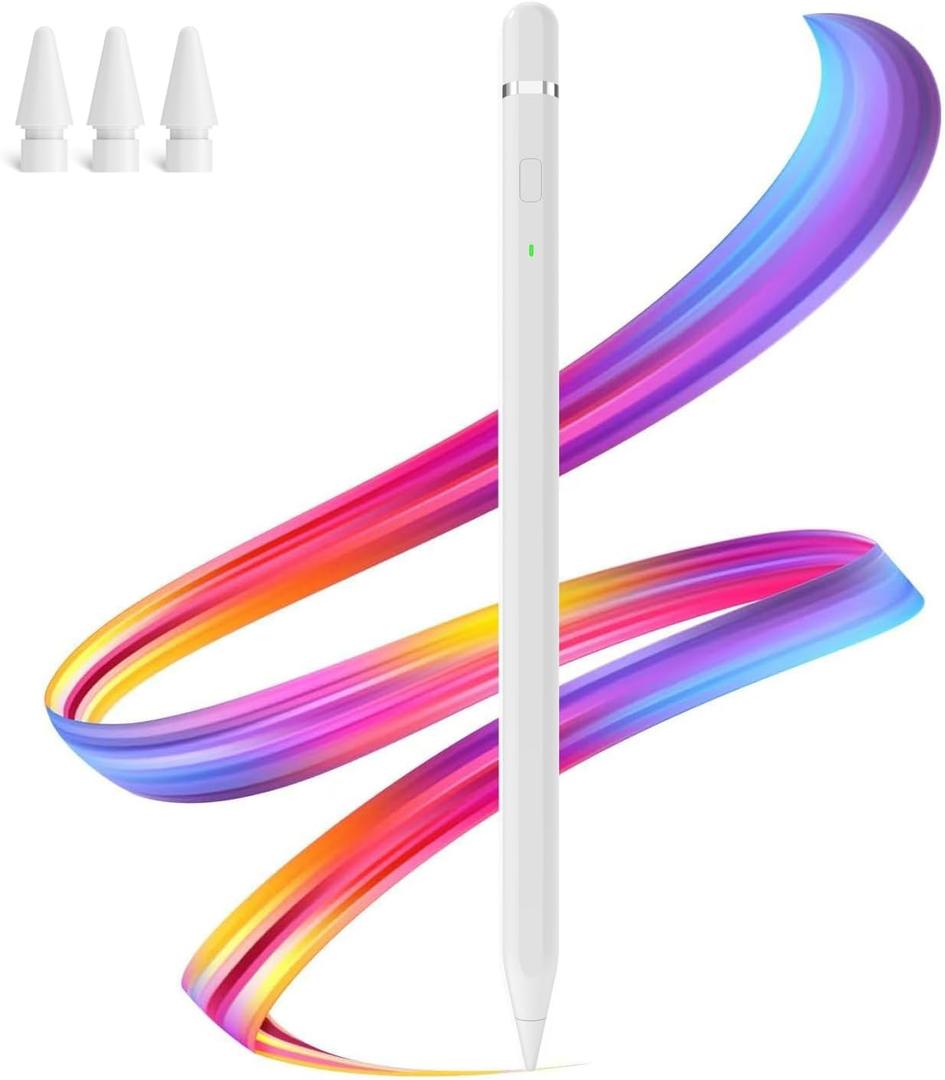 Pencil for ipad Apple Pencil 1st2nd Generation Alternative,with Fast Charge,Palm Rejection,Stylus Pen for iPad 11 10 9 8 7 6th Generation, iPad mini 6 5th, iPad Air 3 4 5th M2 M3, iPad Pro 13"/11 M4