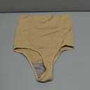 Dulchany Thong Shapewear Tummy Control Underwear for Women Seamless Body Shaper Panties (Beige, M)